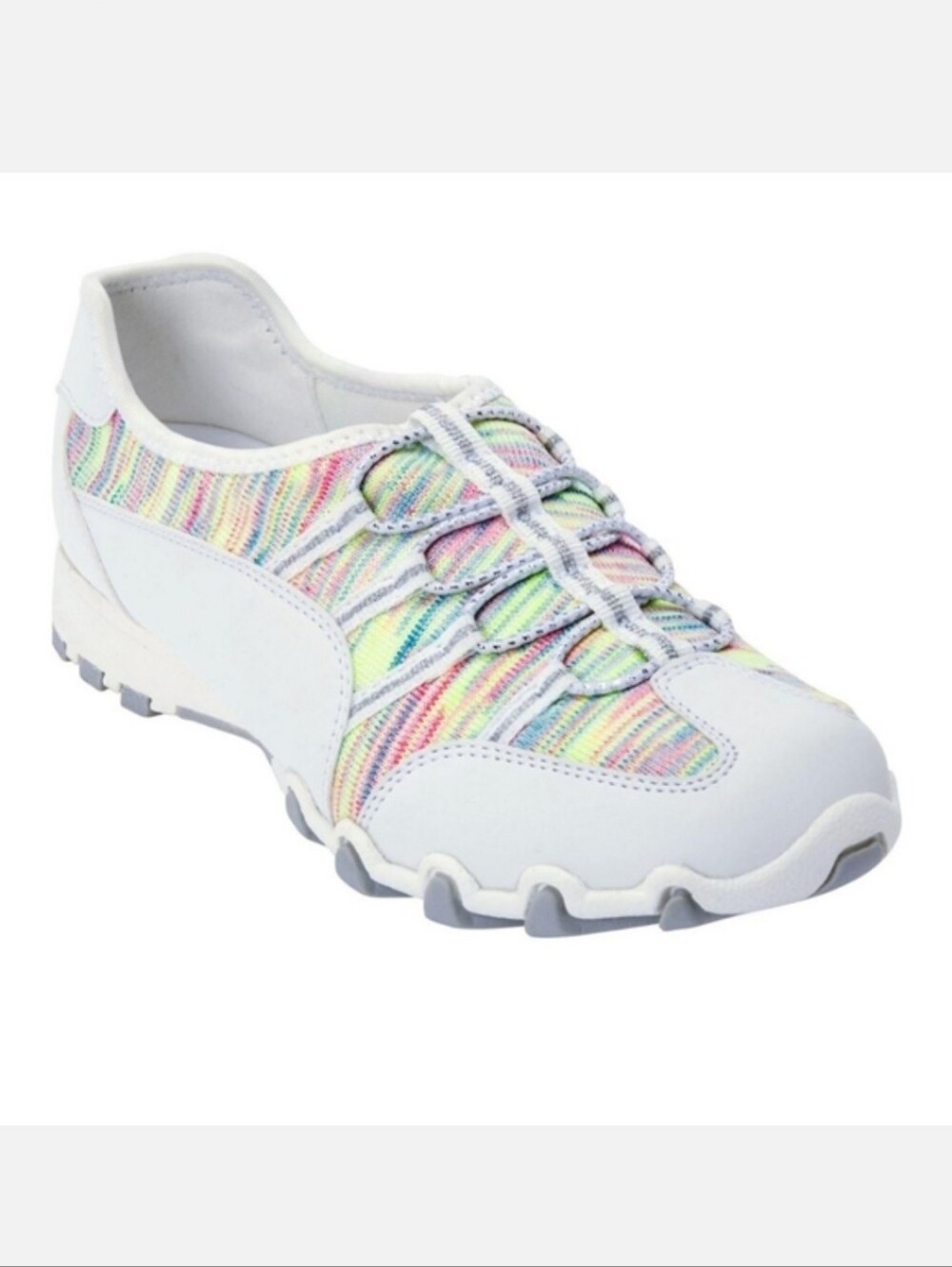 CV Sport Tory Comfortview White Multicolor Slip On Sneakers 9.5ww 9.5 Wide Width